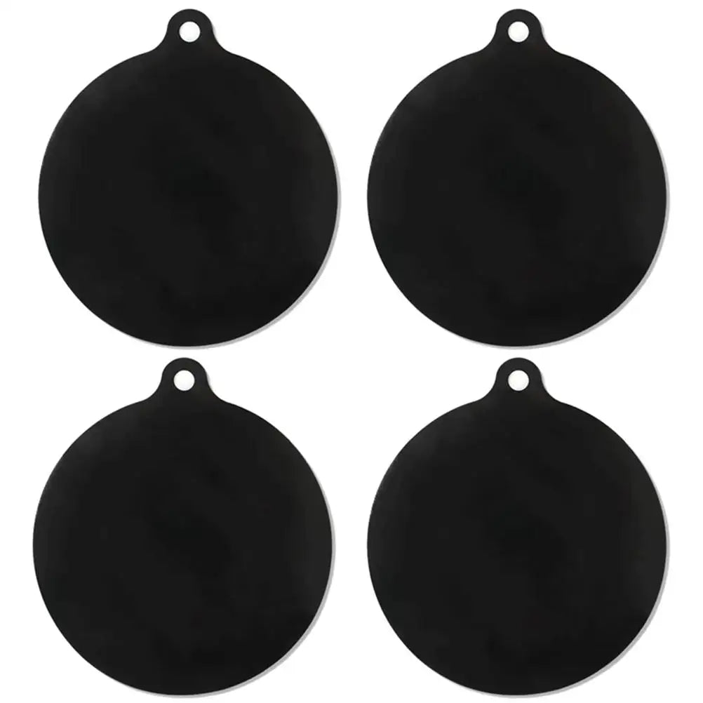 protecteur plaque cuisson silicone anti dérapant moderne 22cm noir légèrement rugueux