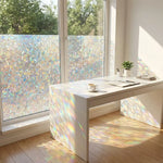 film confidentialité multicolore mosaïque moderne adhésif intimité décoratif protection uv isolation thermique