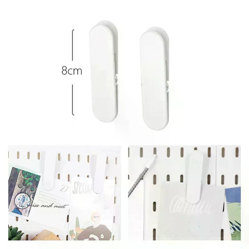 clips rangement blanc moderne adhésif étagères porte objets multifonctionnels trous réguliersiaux