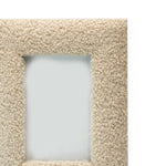 cadre photo moderne minimaliste bois peluche rose beige clair blanc cassé