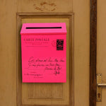 boîte lettres murale métal blanc classique timbre imprimé extérieur jardin porte classic adhesive mounted