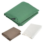 housse coussin balancelle extérieure vert beige marron tissu uni franges opacité totale passants sangles