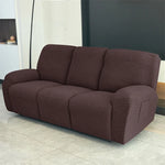 housse canapé inclinable gris jacquard moderne extensible poches fauteuil salon maison