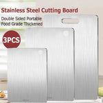 planche découper acier inoxydable double face facile nettoyer moderne portable qualité alimentaire