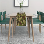 nappe camouflage militaire vert marron table décoration intérieure thème soldat maison polyestère