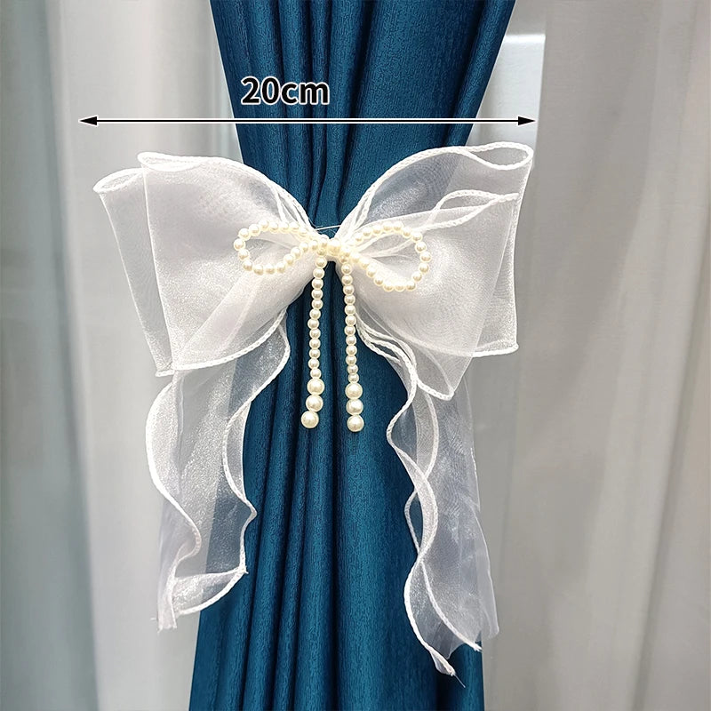 ruban fenêtre blanc organza décoratif adhésif translucide rideau maison salon moderne