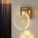 lampe murale moderne or blanc translucide paillettes dorées facile certifiée led 90 260v