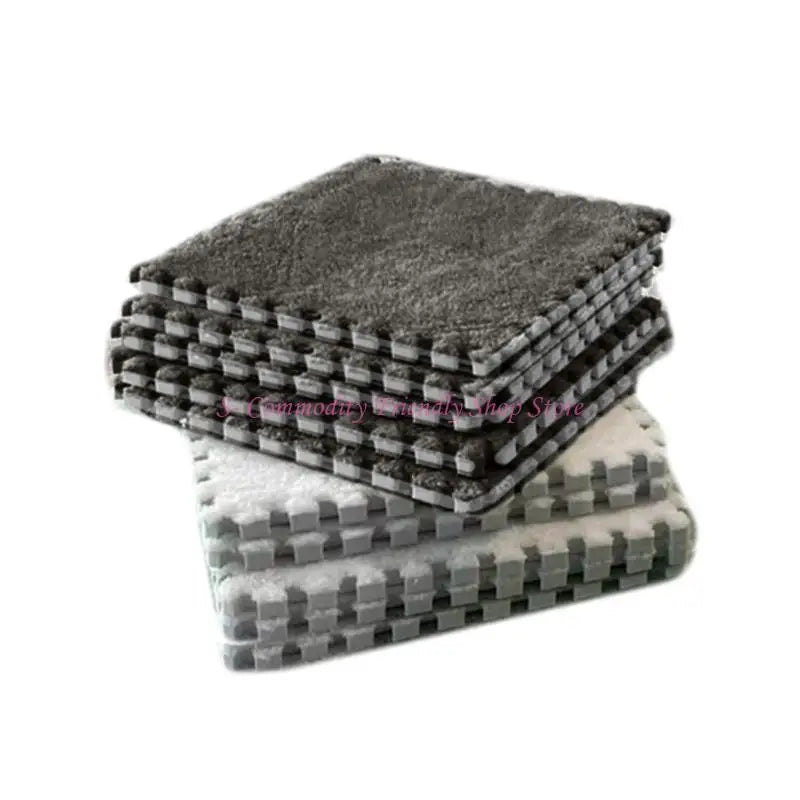 tapis sol carreaux géométriques beige blanc rose violet moderne 30cm 30cm