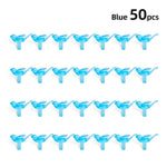 remplacement oiseaux stylisés violet orange vert bleu artisanal 50 pièces translucent decoration festive craft