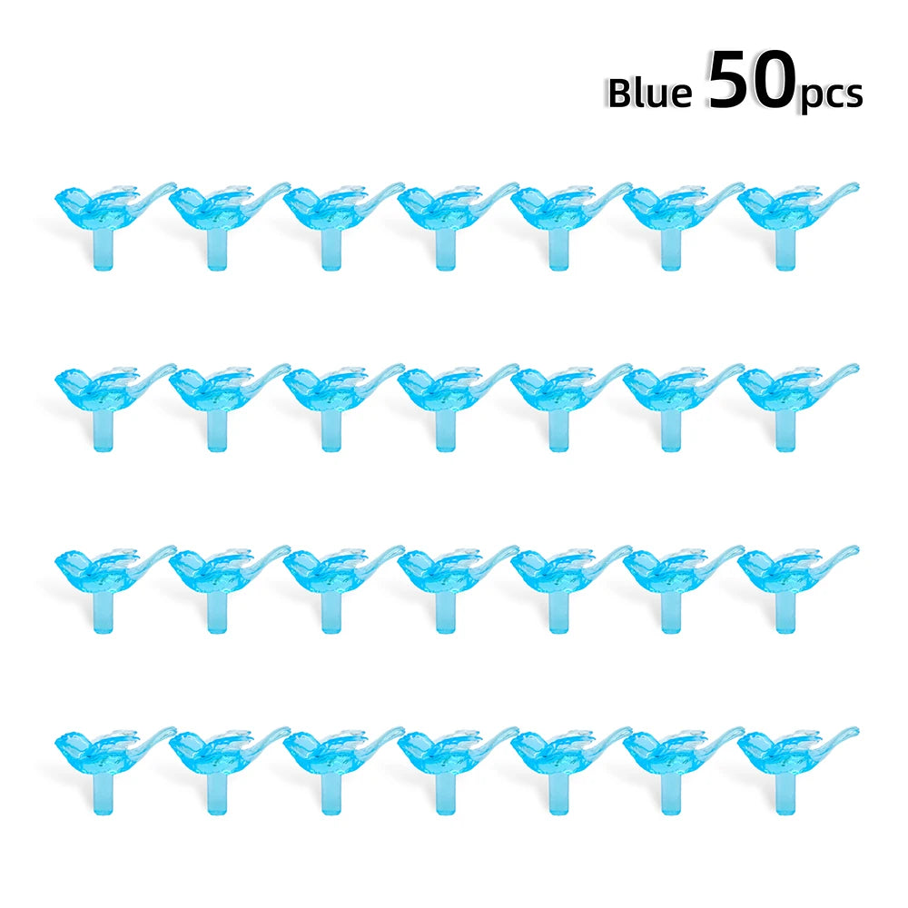 remplacement oiseaux stylisés violet orange vert bleu artisanal 50 pièces translucent decoration festive craft