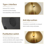 lampe table moderne or transparent géométrique rechargeable sensoriel chambre coucher led