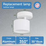 lampe moderne noir 35cm 15cm led gx53 3000k 4500k 6000k touch switch