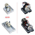 applique murale led moderne noir blanc 80x80 150x80 flux 249 2000 lumens.gca