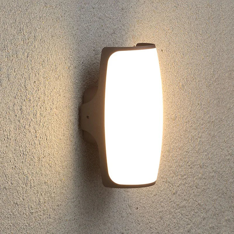 applique murale led moderne extérieure étanche intérieure chambre coucher aluminum blanc noir