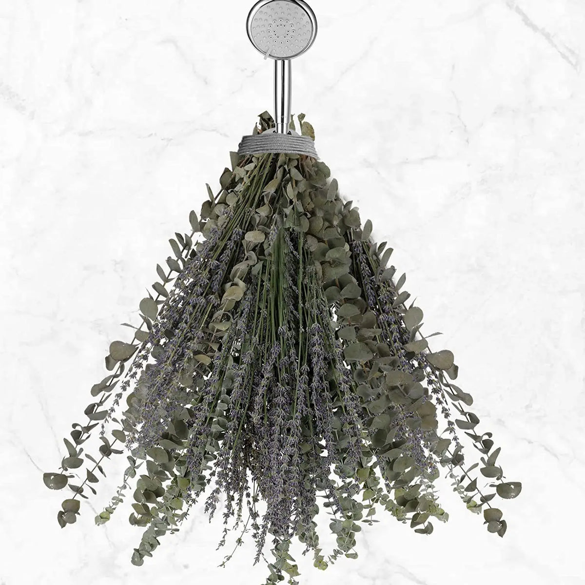 bouquet fleurs séchées naturel eucalyptus lavande vert jaune violet décoration intérieure bohème rustique