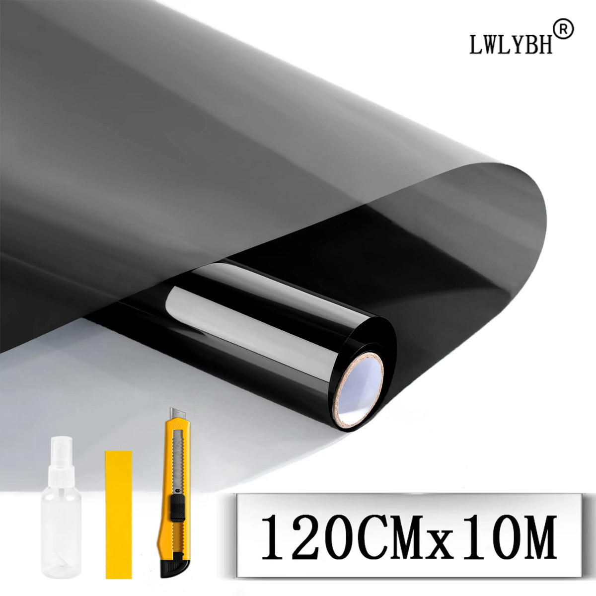 film fenêtre noir opaque protection uv thermique autocollant décoratif miroir confidentialité maison moderne diy