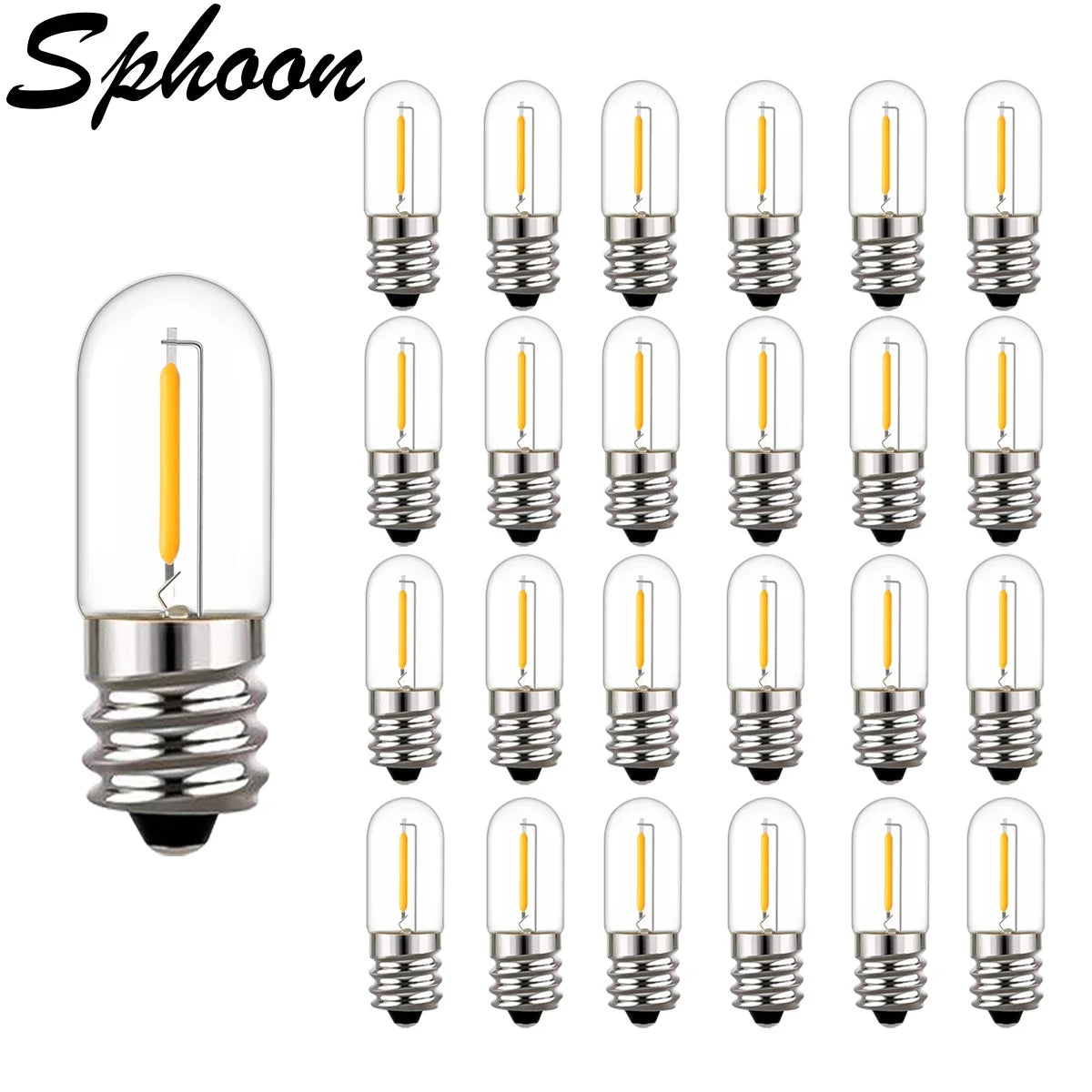ampoules led filament doré edison transparentes 2700k 25000h e12 e14 110v 220v blanc chaud