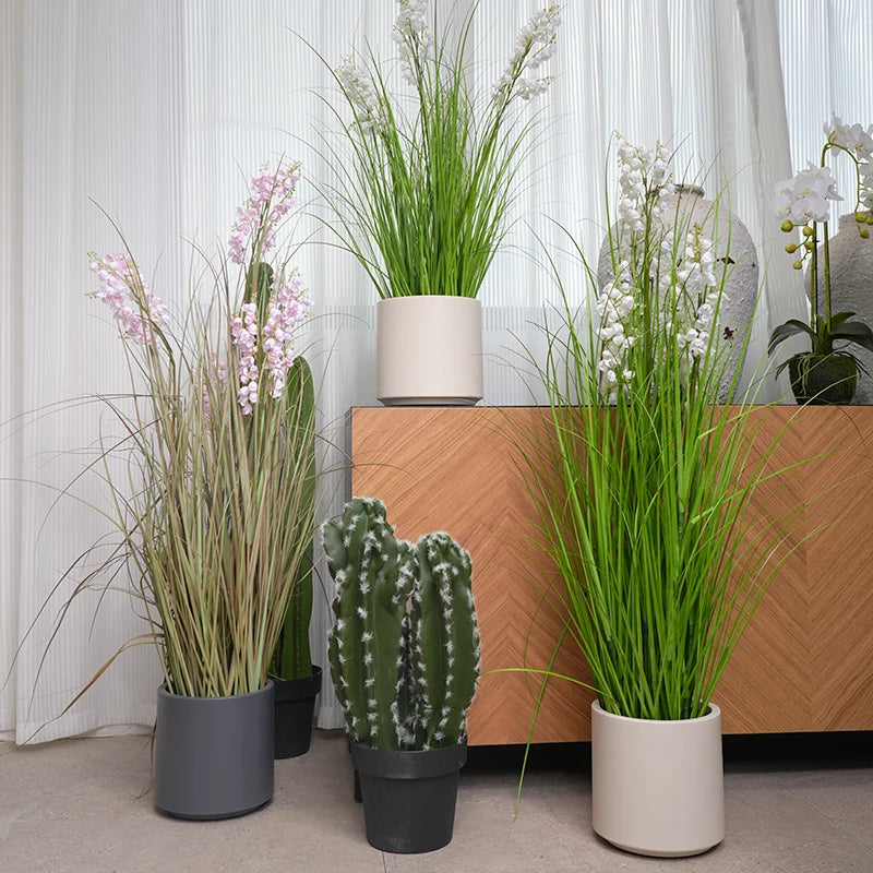 plantes vertes artificielles potées modernes décoration intérieure extérieure 120cm 90cm