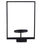 support mural moderne plante noir plaque fixation vis included