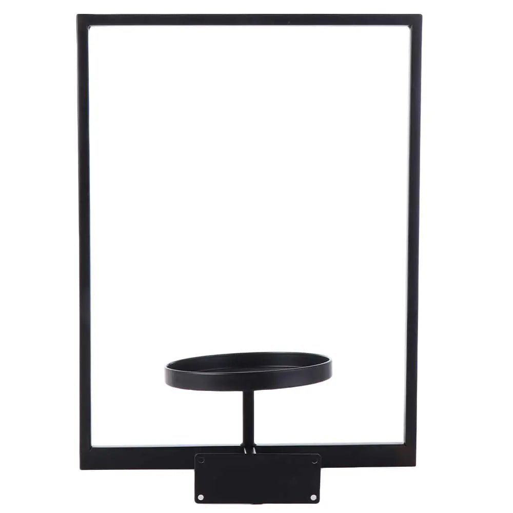 support mural moderne plante noir plaque fixation vis included