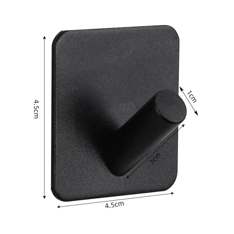 crochet mural adhésif moderne porte serviette salle bain cuisine robuste sans perçage métal