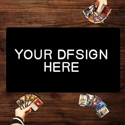 tapis souris personnalisé noir zones jeu cartes collection trading card game gaming