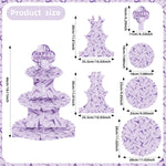 assiettes papier violet serviettes napkins gobelets plastique party purple hunter decorations anniversaire festifs moderne