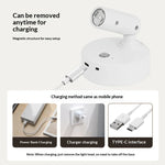lampe led rechargeable aimantée projecteur mural blanc moderne interrupteur tactile charge usb type chambre