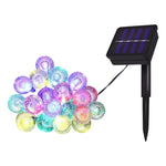 guirlande lumineuse solaire led multicolore 5m 20leds extérieure décoration jardin festive