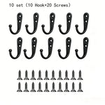 crochets muraux robustes acier inoxydable bronze noir blanc utilisation multiple moderne minimaliste vis fixations