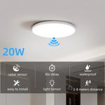 lampe led sensor mouvement blanc moderne 15 20 30 40w 90 260v pirsensor