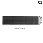 tapis bar perforé noir moderne durable antidérapant vinyle maison service