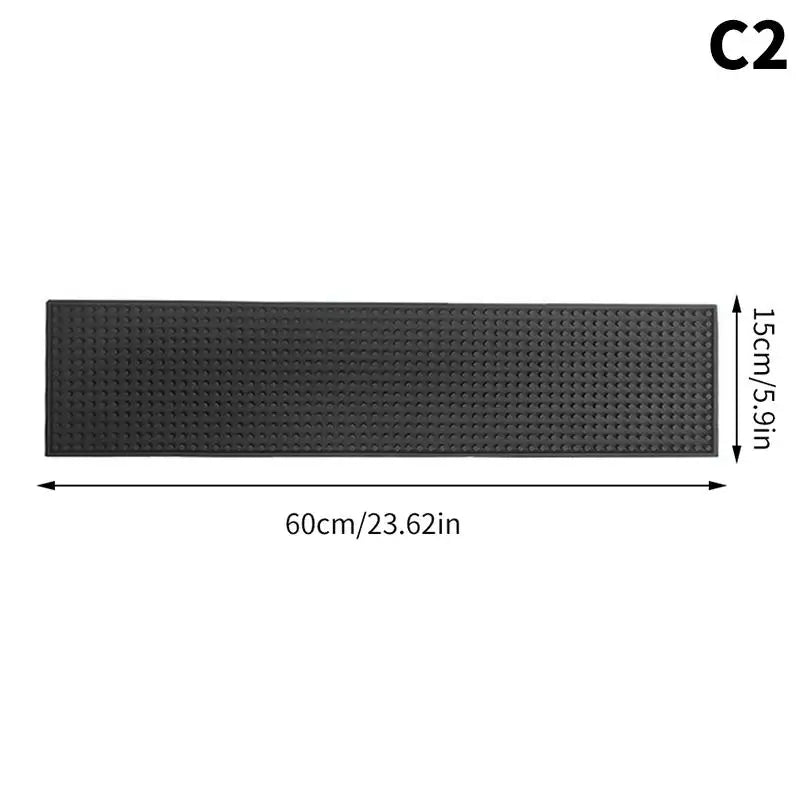 tapis bar perforé noir moderne durable antidérapant vinyle maison service