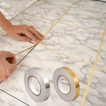 ruban adhésif décoratif or argent moderne 20m autoadhésif opaque brillant peinture décoration maison