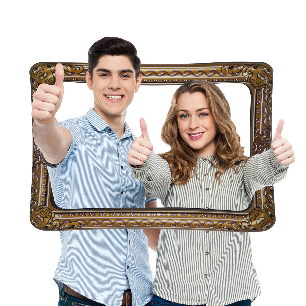 cadre photo gonflable or marron festif moderne décoration mariage selfie événement festive