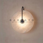 Applique murale LED en marbre noir design moderne