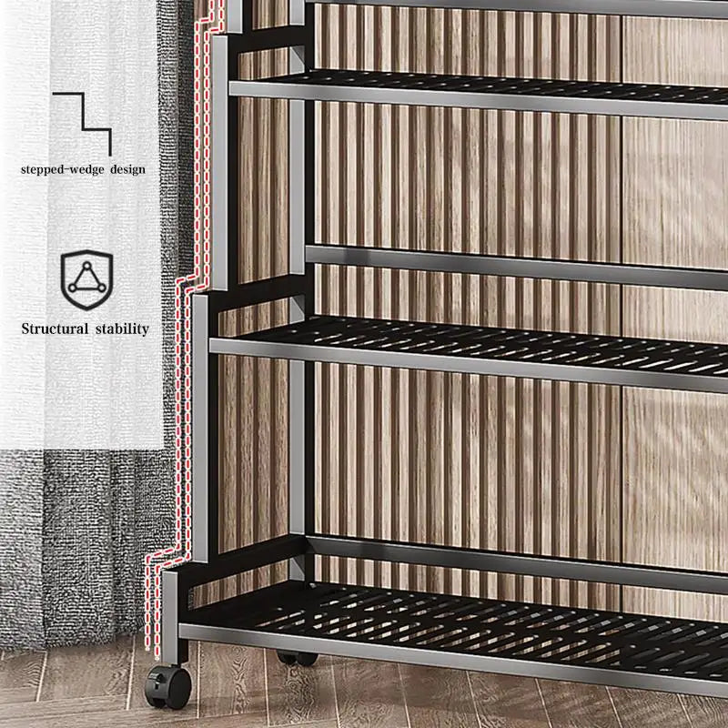 étagère roulettes blanc moderne niveaux support plantes intérieur extérieur assemblage métal