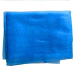 rideau léger voilage transparent tissu plissé bord dentelle couleur blanche bleue rouge pale