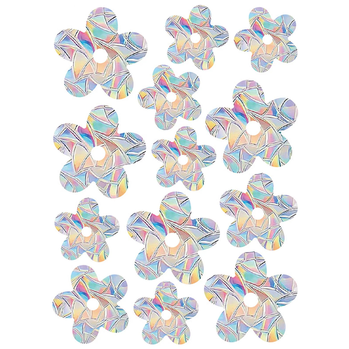 sticker decoratif multicolore geometrique moderne adhesif coeurs papillons champignons feuilles lune echangable fenetre maison