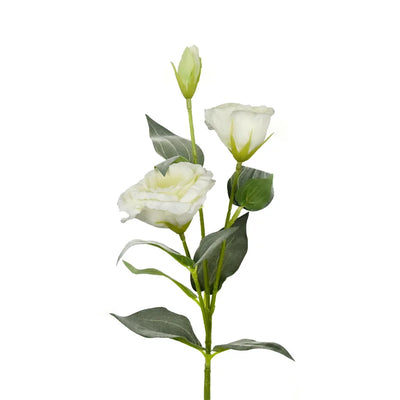 Bouquet de mariée fleur artificielle Lisianthus soie 70 cm blanc