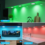 spot led noir blanc 5v usb rgb 24 touches kit commutateur distance lampe mince