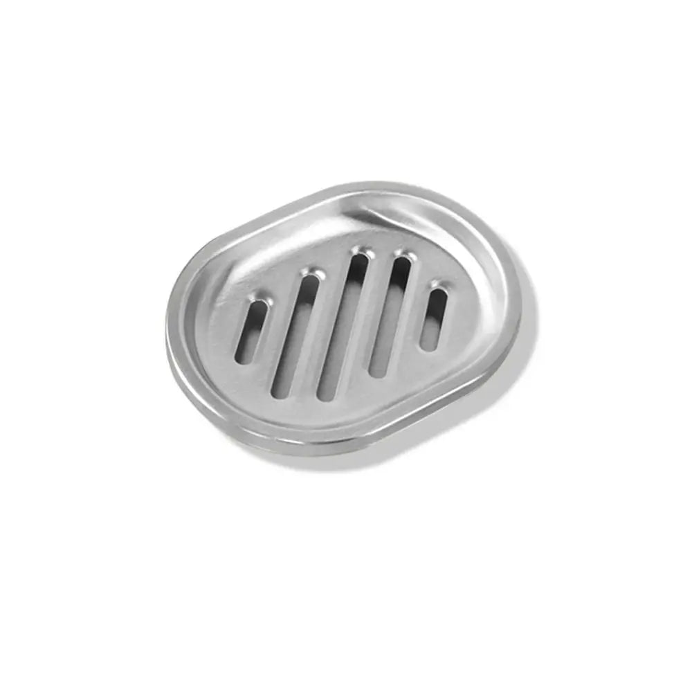 support savon argenté moderne perforations salle bains évier inoxydable contenant savon