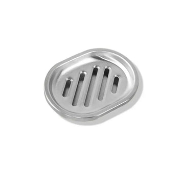 support savon argenté moderne perforations salle bains évier inoxydable contenant savon
