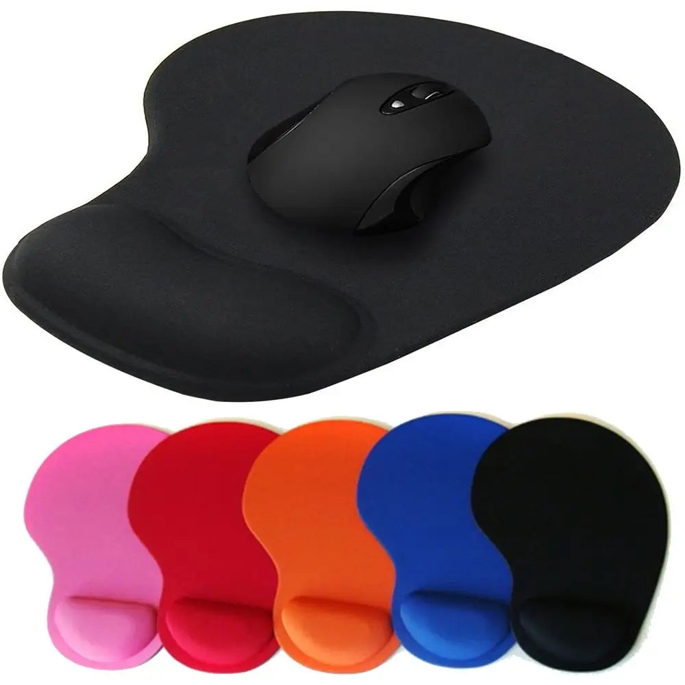 tapis souris ergonomique adhésif noir rouge bleu orange violet moderne confortable