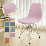 Housse chaise moderne rose clair rayures horizontales élasthanne polyester adjustable banquets mariage