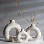 vase céramique blanc noir texture grained moderne minimalisteintérieur décoration table maison salon