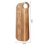 planche découper bois marron rustique poignée moderne dessert steak pain