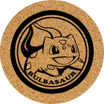 dessous verre pokémon Pikachu Squirtle Charmander Bulbasaur mignons accessoires anime graphiques liège unisexe