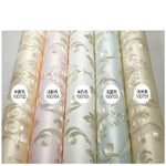 papier peint floral relief classique beige blanc rose ciel jaune