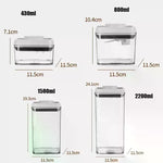 contenants hermétiques transparents modernes 430ml 800ml 1500ml 2200ml